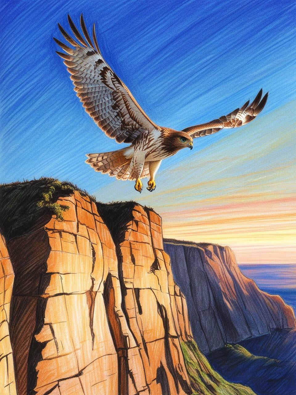 Paint By Number Cliffside Wings