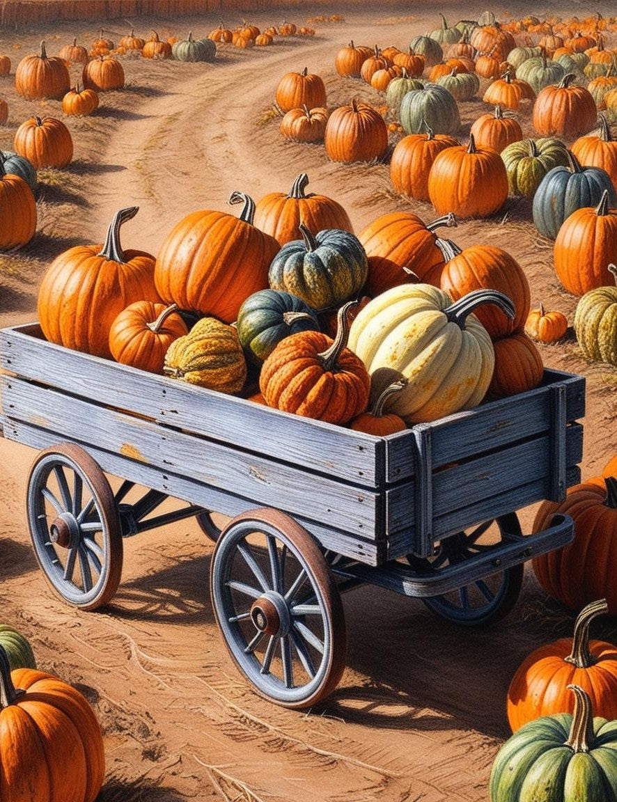 Paint By Number Lush Autumn Patch