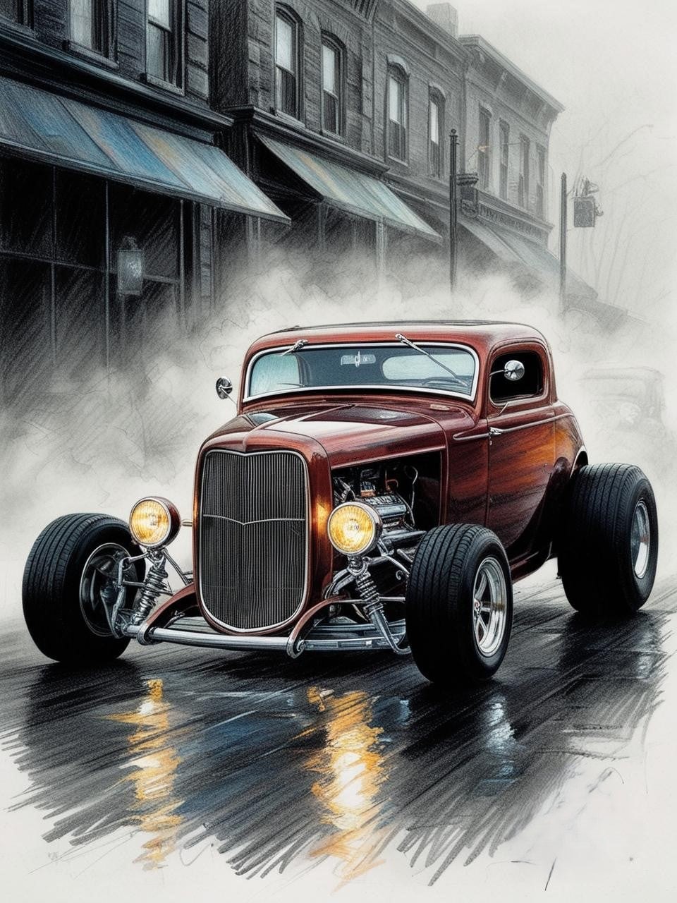 Paint By Number Vintage Road Thriller
