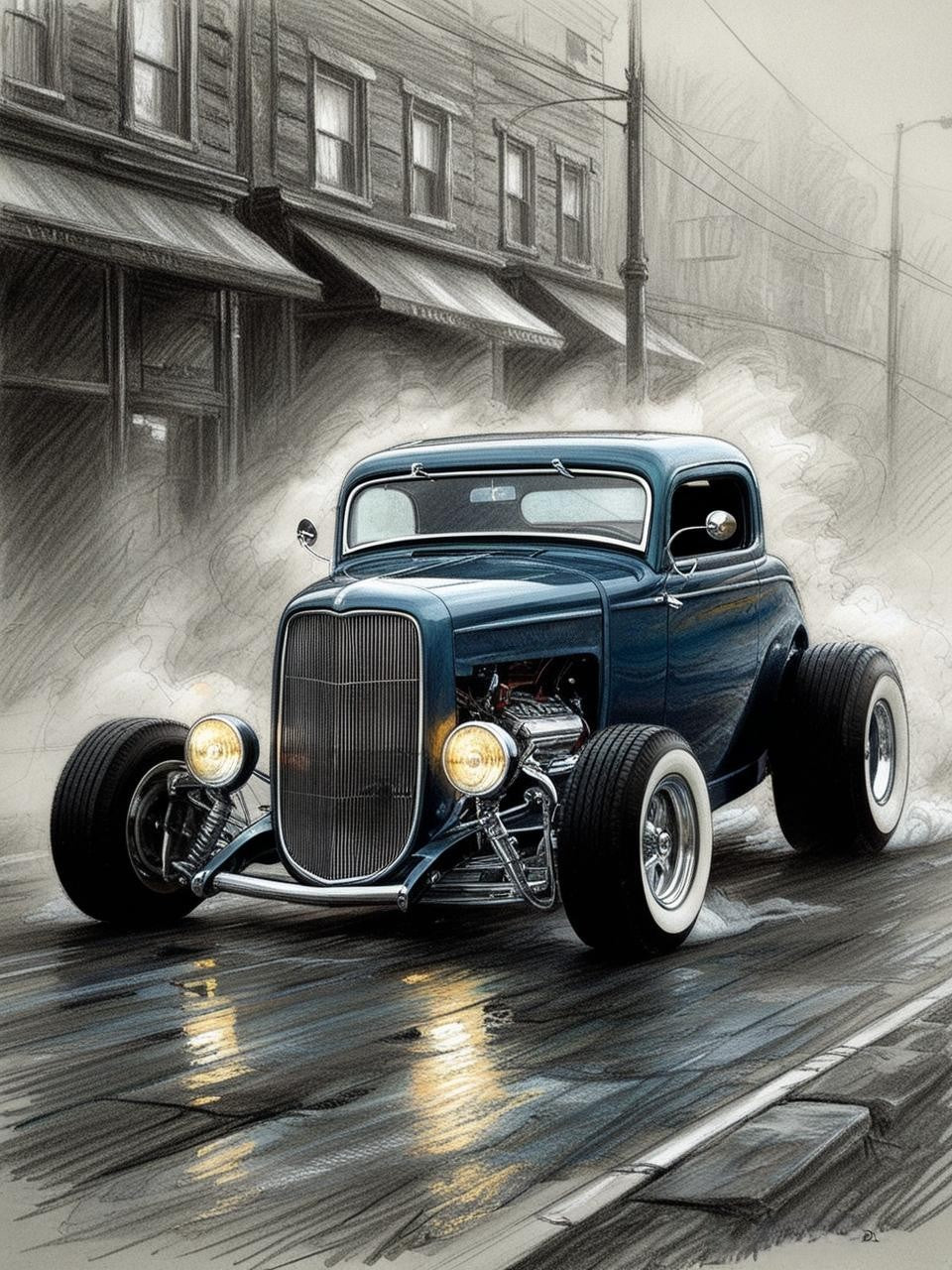 Paint By Number Classic Ride
