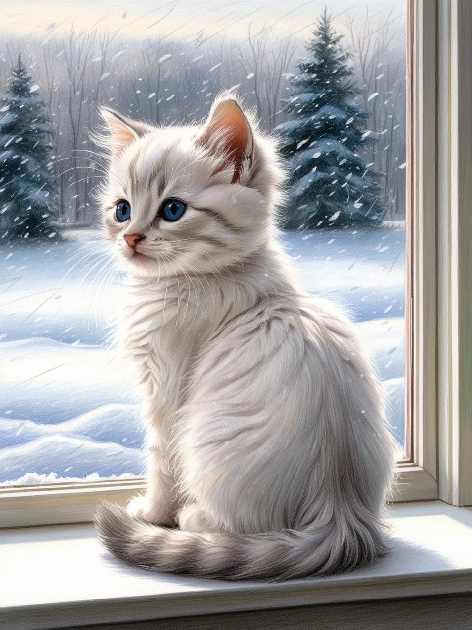 Paint by Number Holiday Fluff