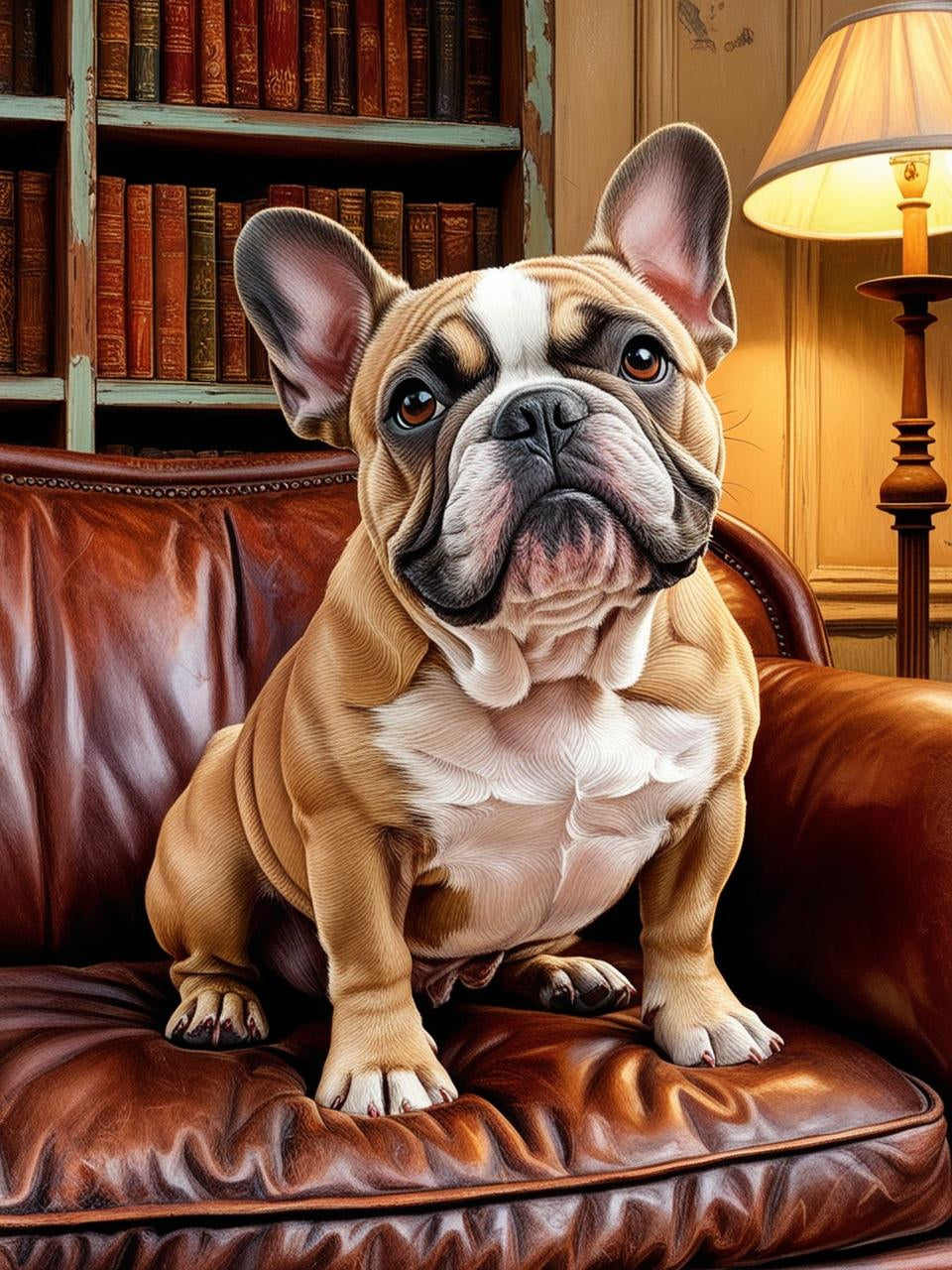 Paint by Number Sweet and Snuggly Frenchie