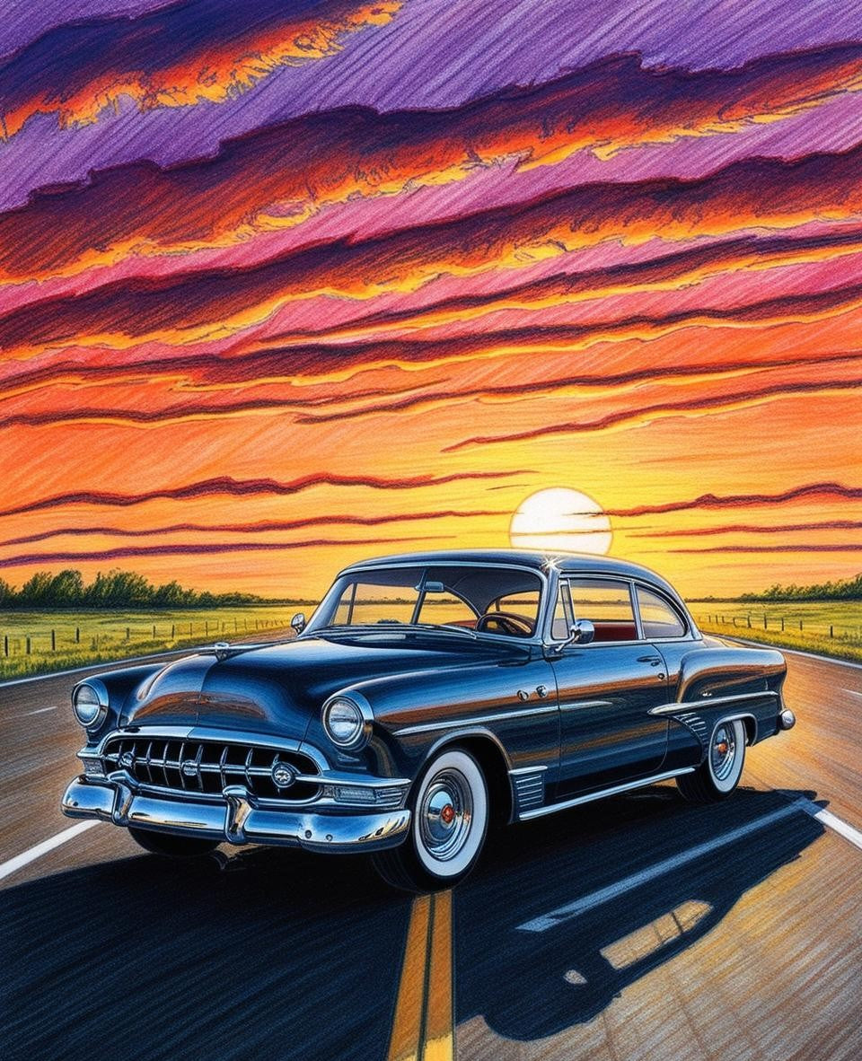 Paint By Number Iconic Street Machines