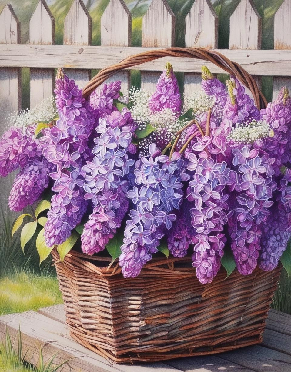 Paint by Number Lilac Bloom