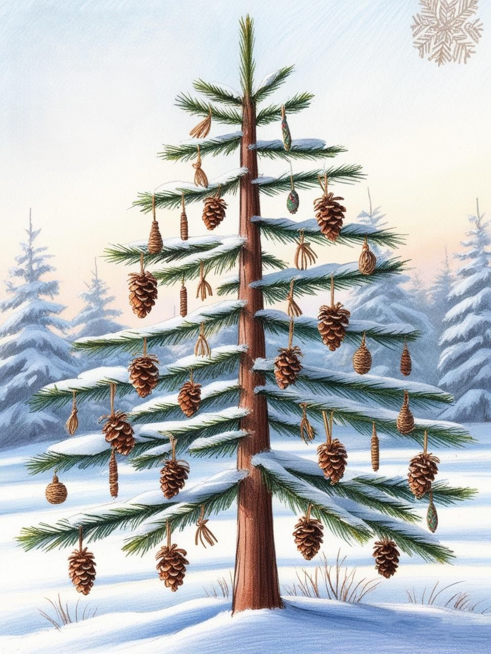 Paint by Number Holiday Sparkle Christmas Tree