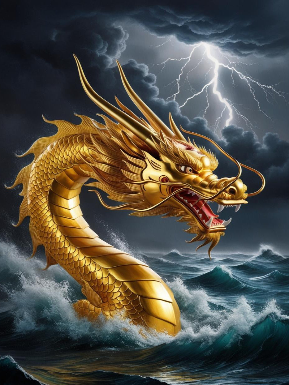 Paint by Number Golden Dragon’s Journey