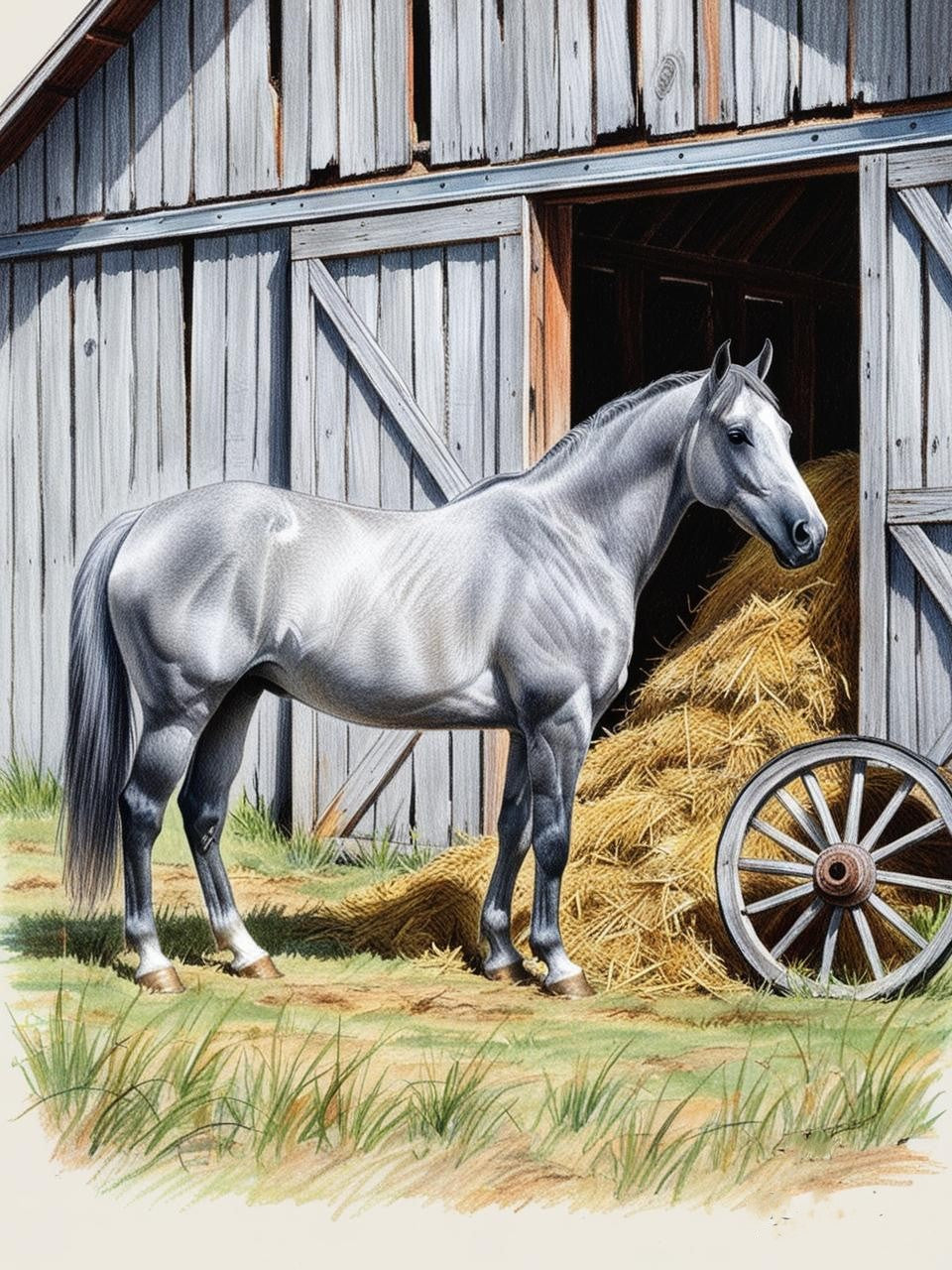 Paint by Number Morning on the Farm