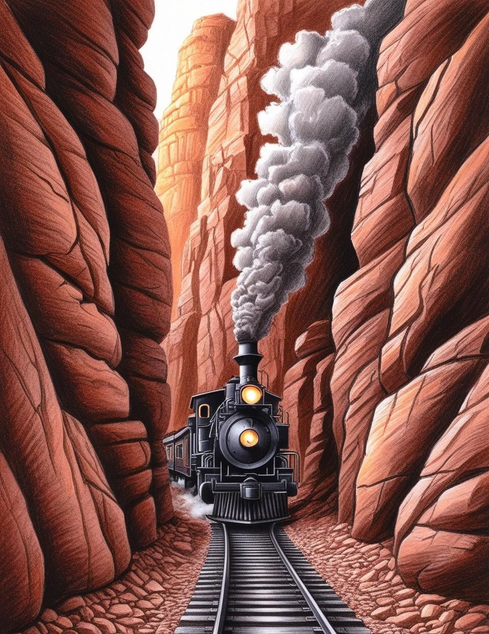 Paint By Number Historic Steam Engine