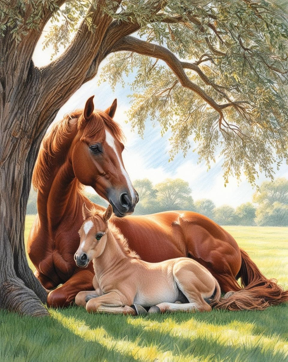 Paint by Number Horses of the Meadow