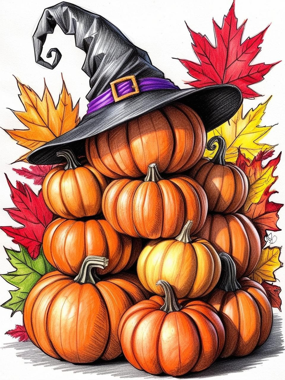 Paint By Number Hocus Pocus Pumpkin