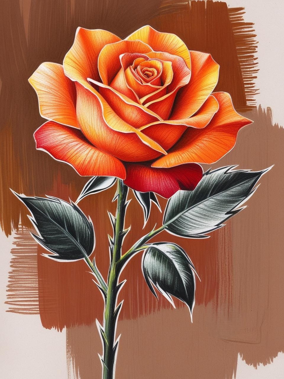 Paint by Number Luxurious Rose