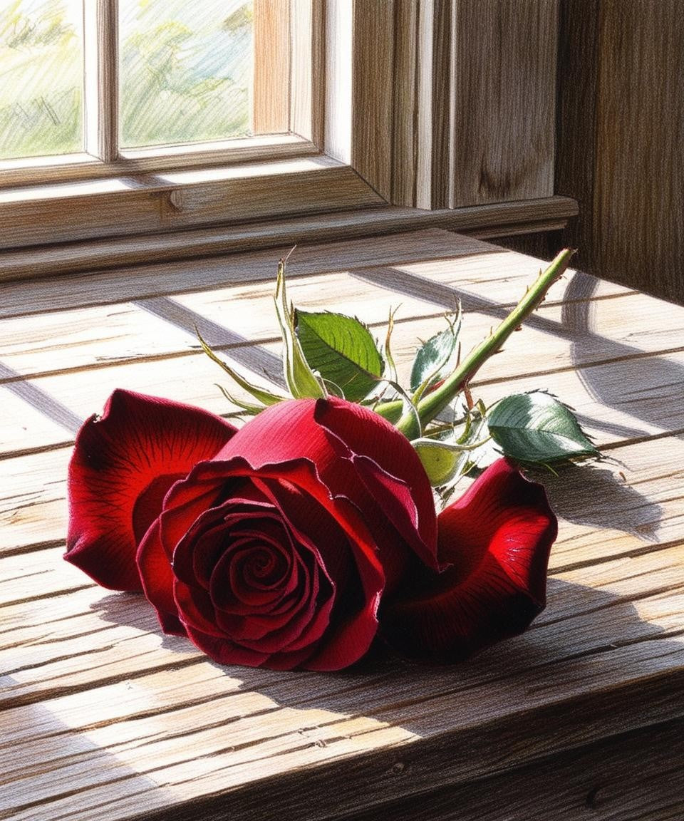 Paint by Number Nocturnal Rose