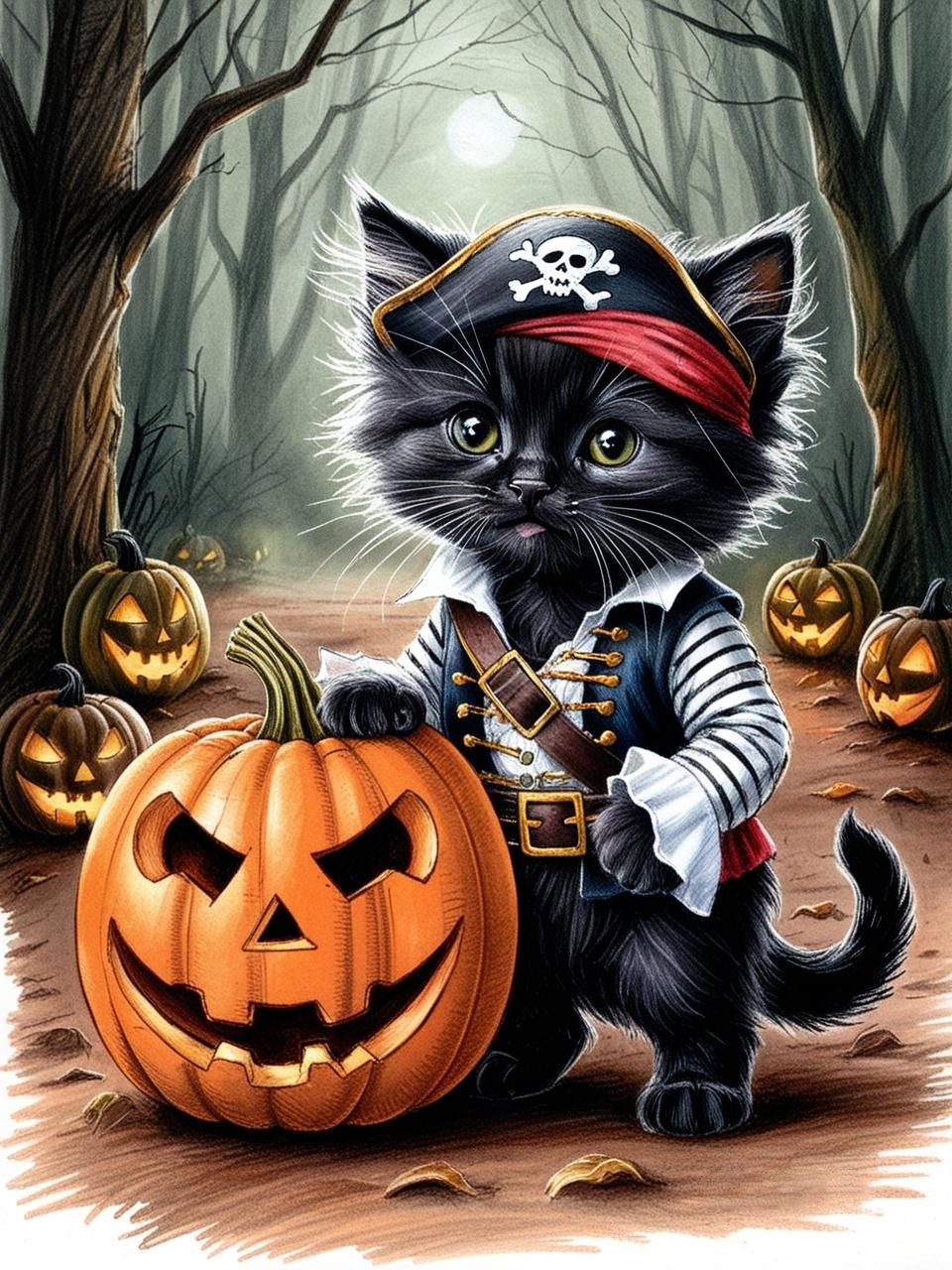 Paint by Number Kitten Mischief