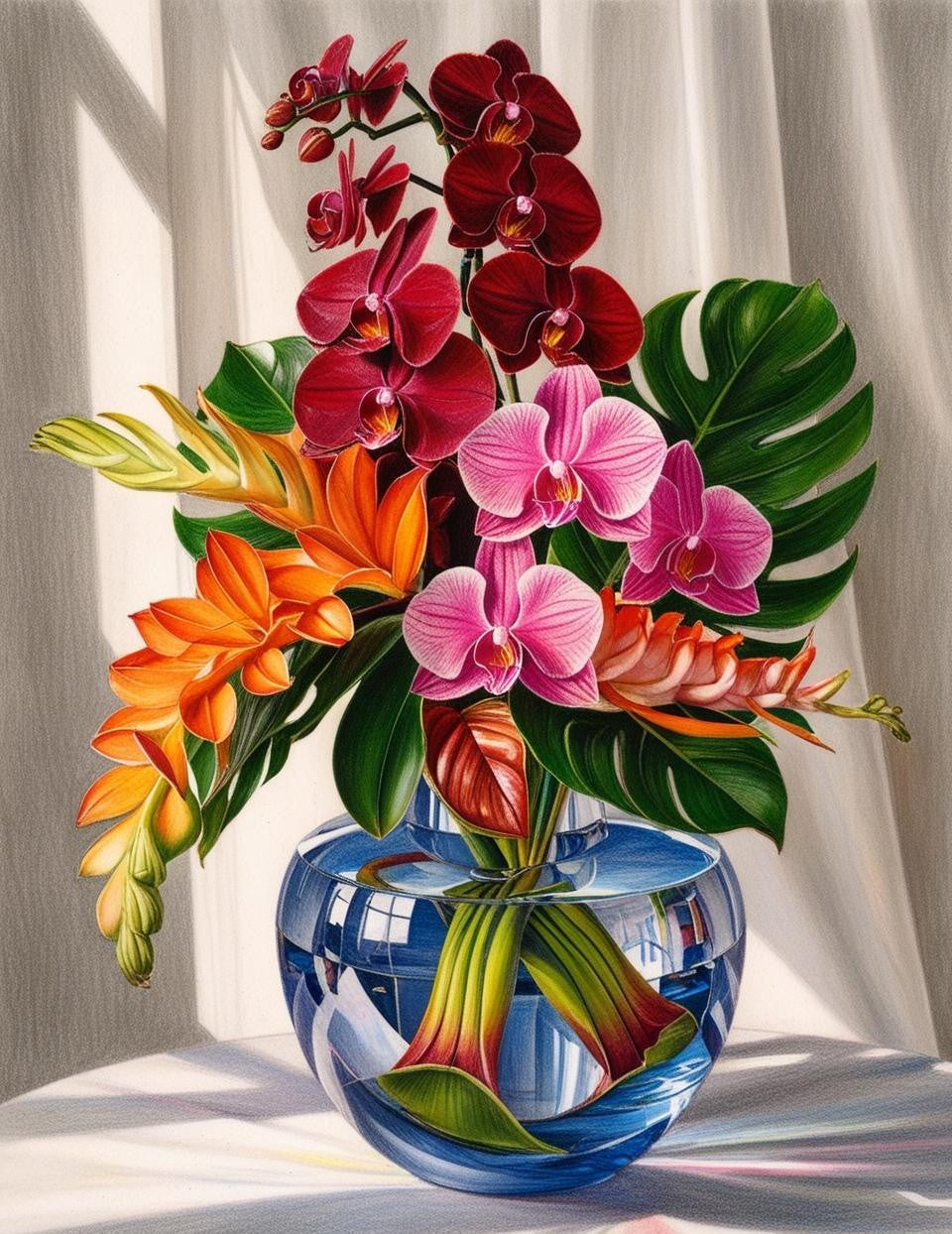 Paint by Number Tropical Floral