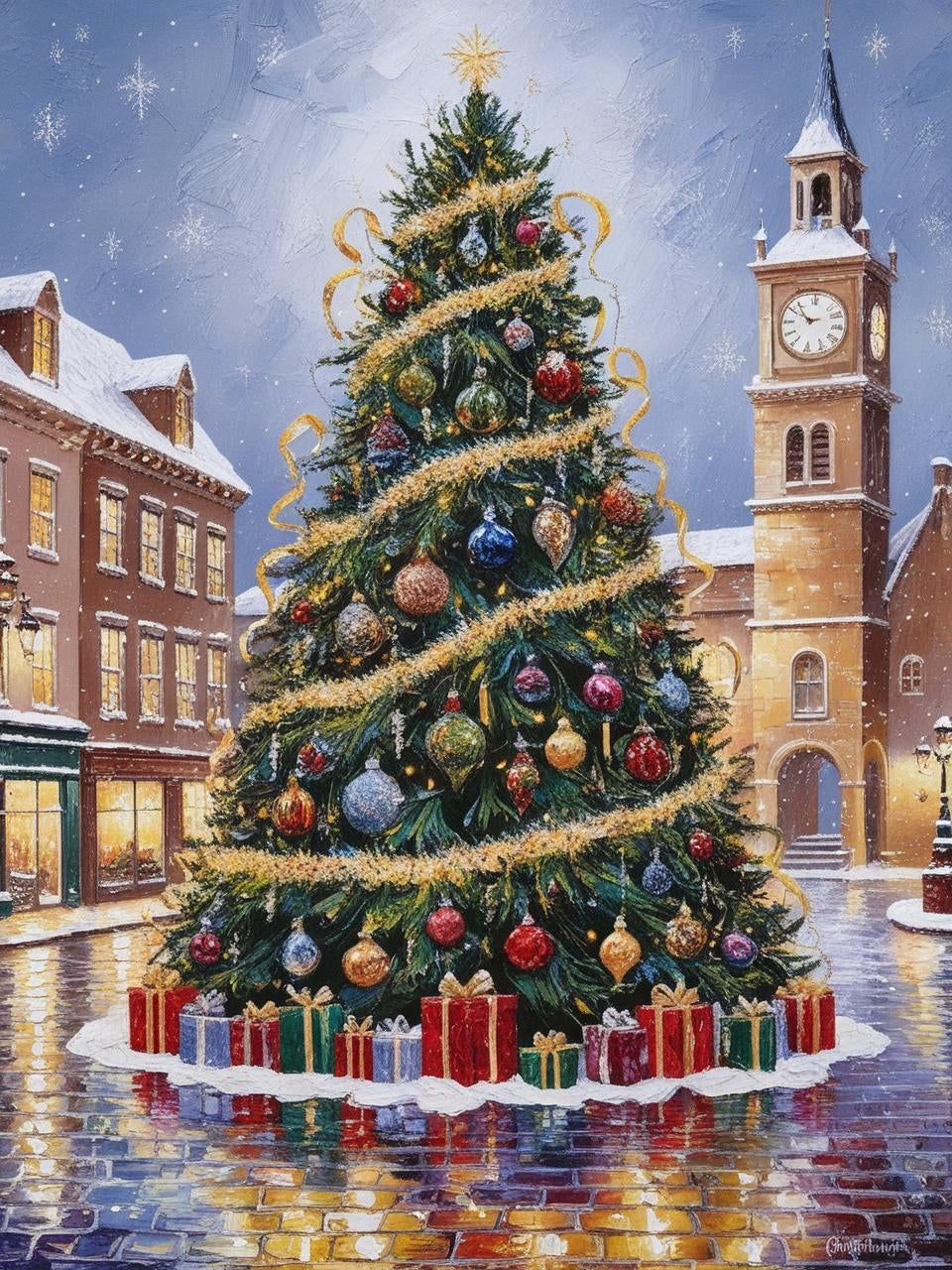 Paint by Number Glistening Noel Christmas Tree