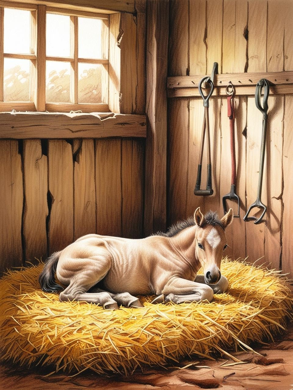 Paint by Number Gentle Colt
