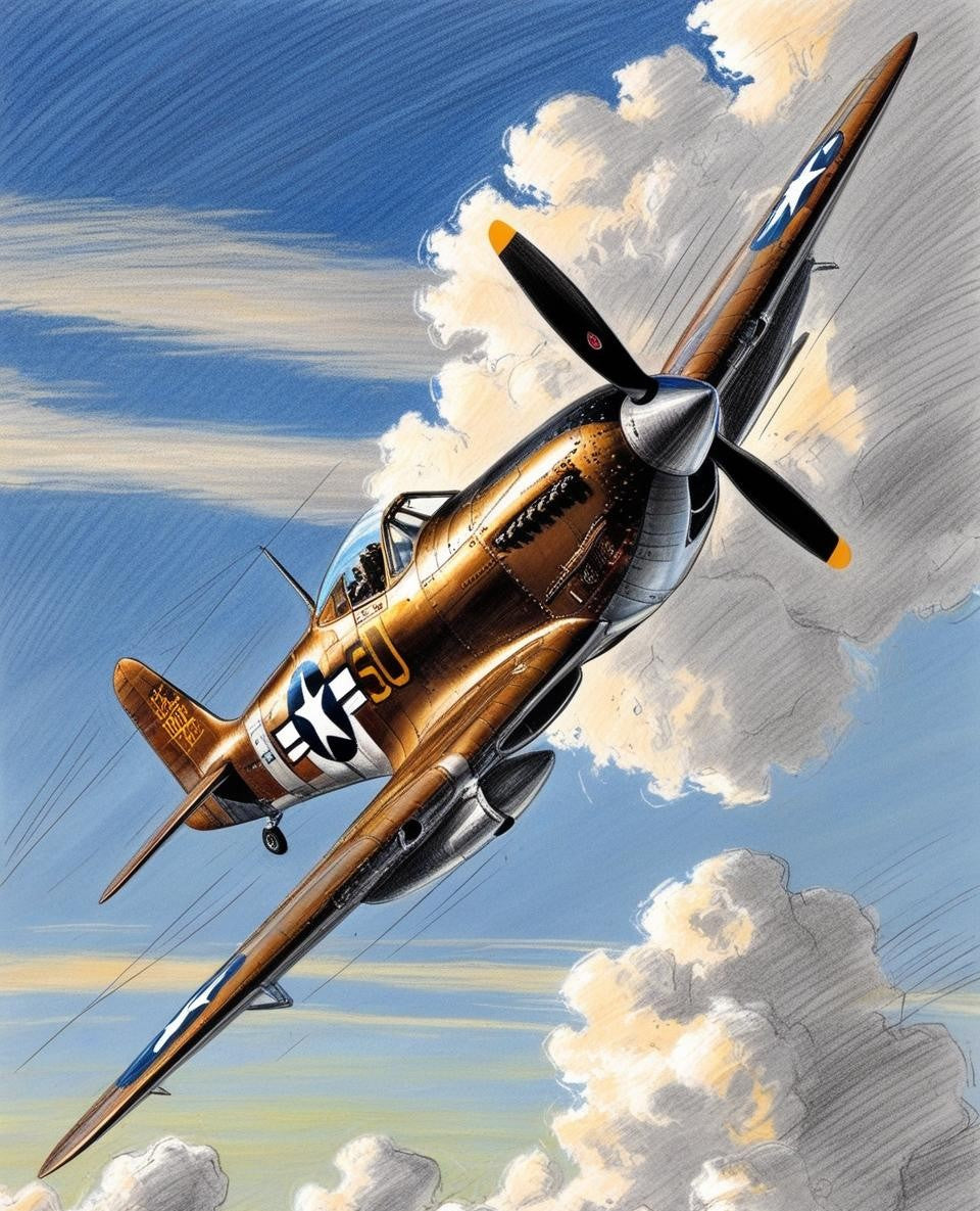 Paint By Number Historic Fighter Plane