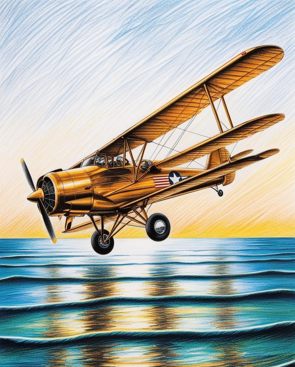 Paint By Number Historic Classic Aircraft
