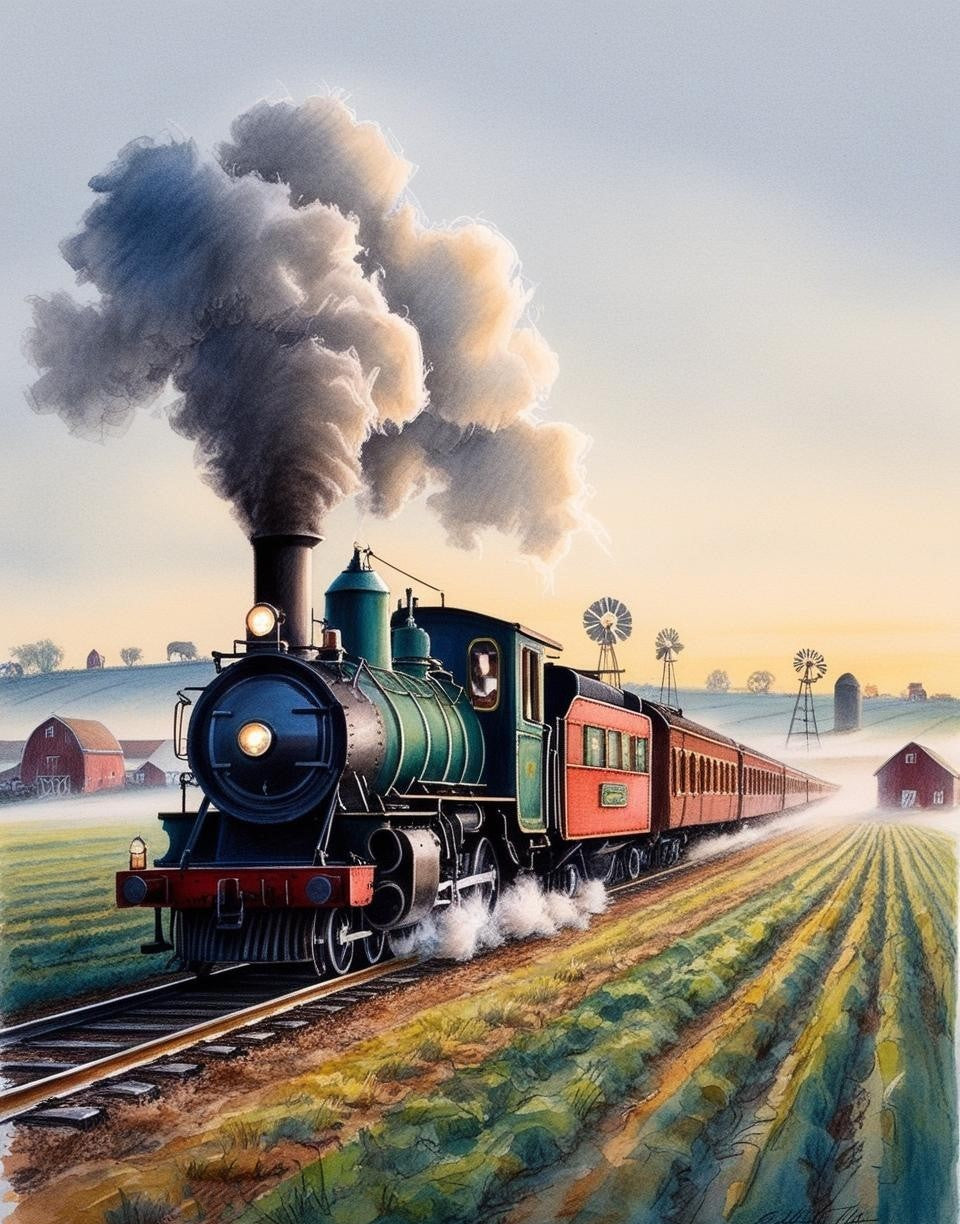 Paint By Number Iconic Steam Railway