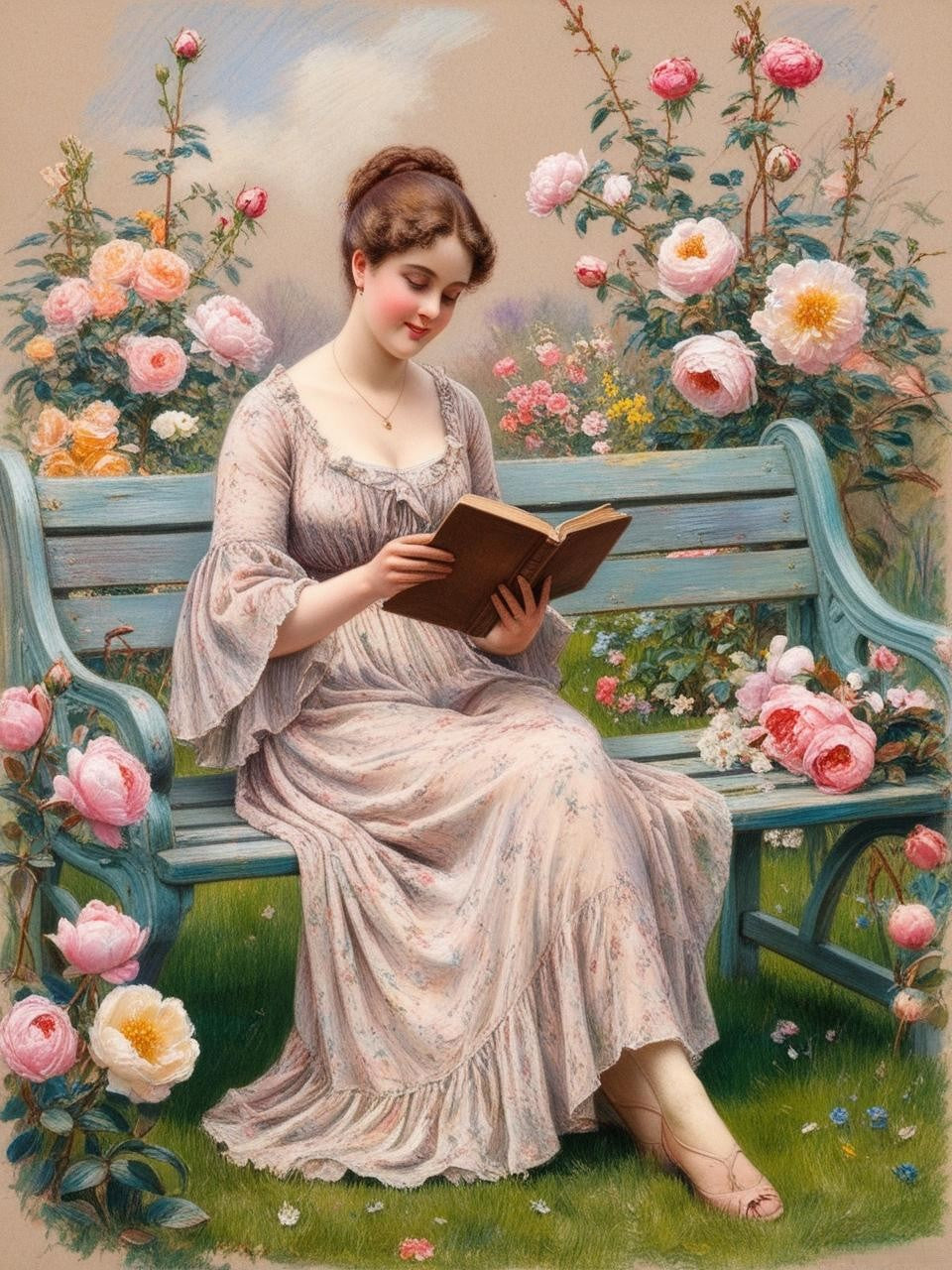 Paint by Number Lost in the Pages of Time