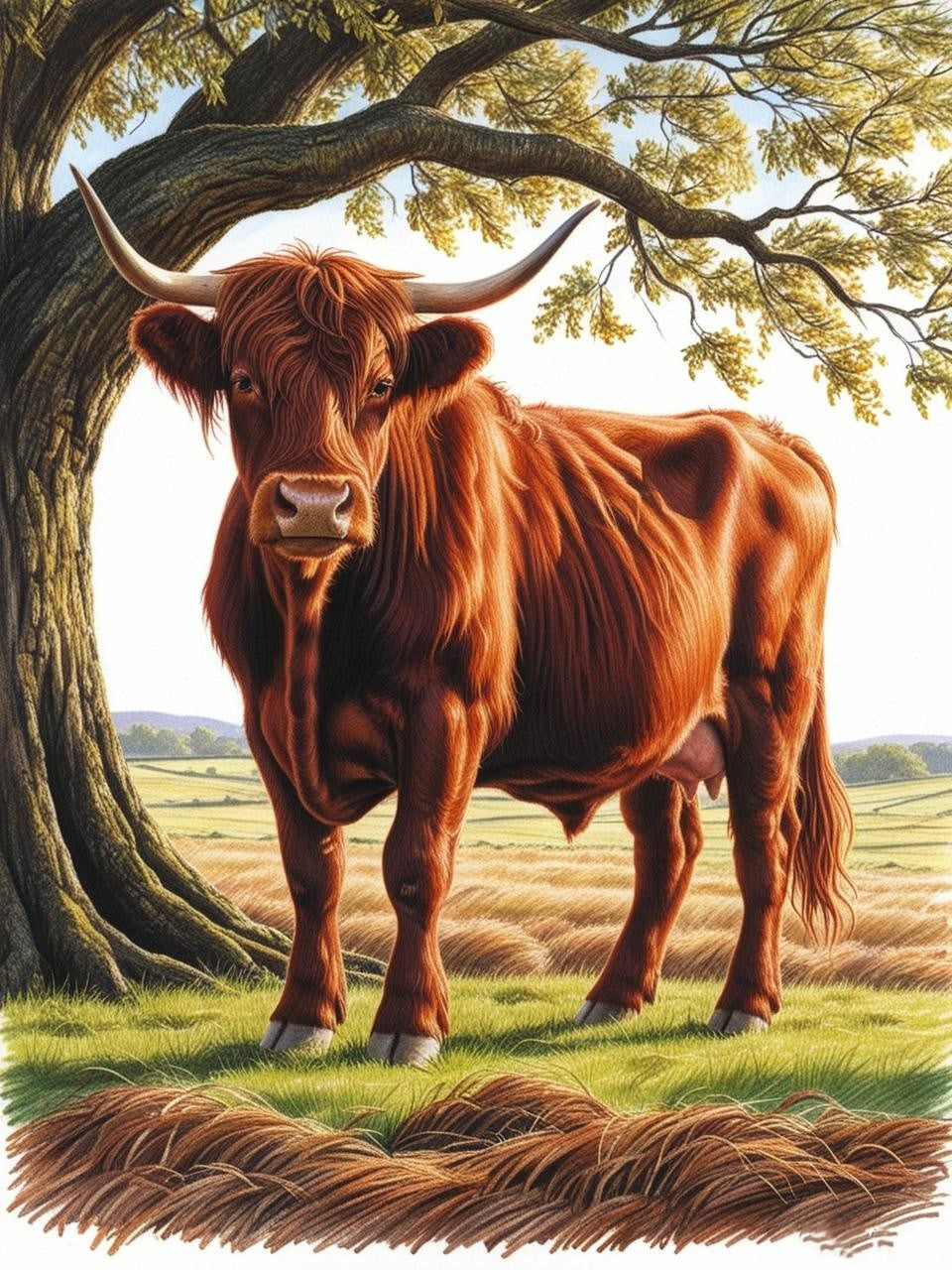 Paint by Number Highland Cow Beauty