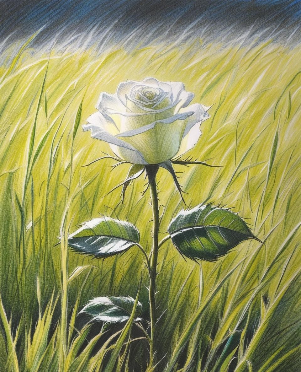 Paint by Number Graceful Rose