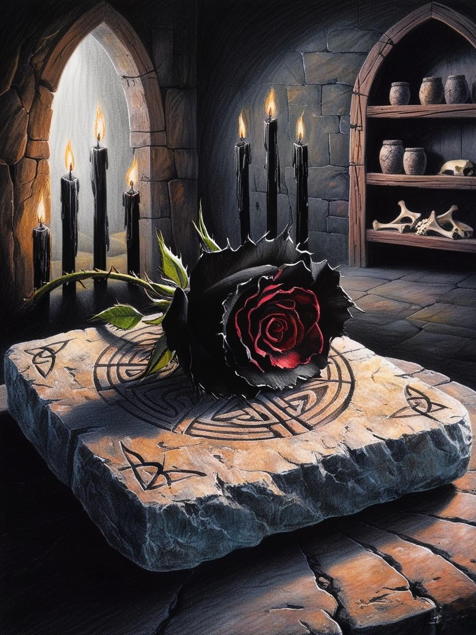 Paint by Number Midnight Blossom