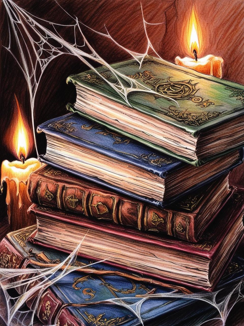 Paint by Number Spellbound Books of Sorcery