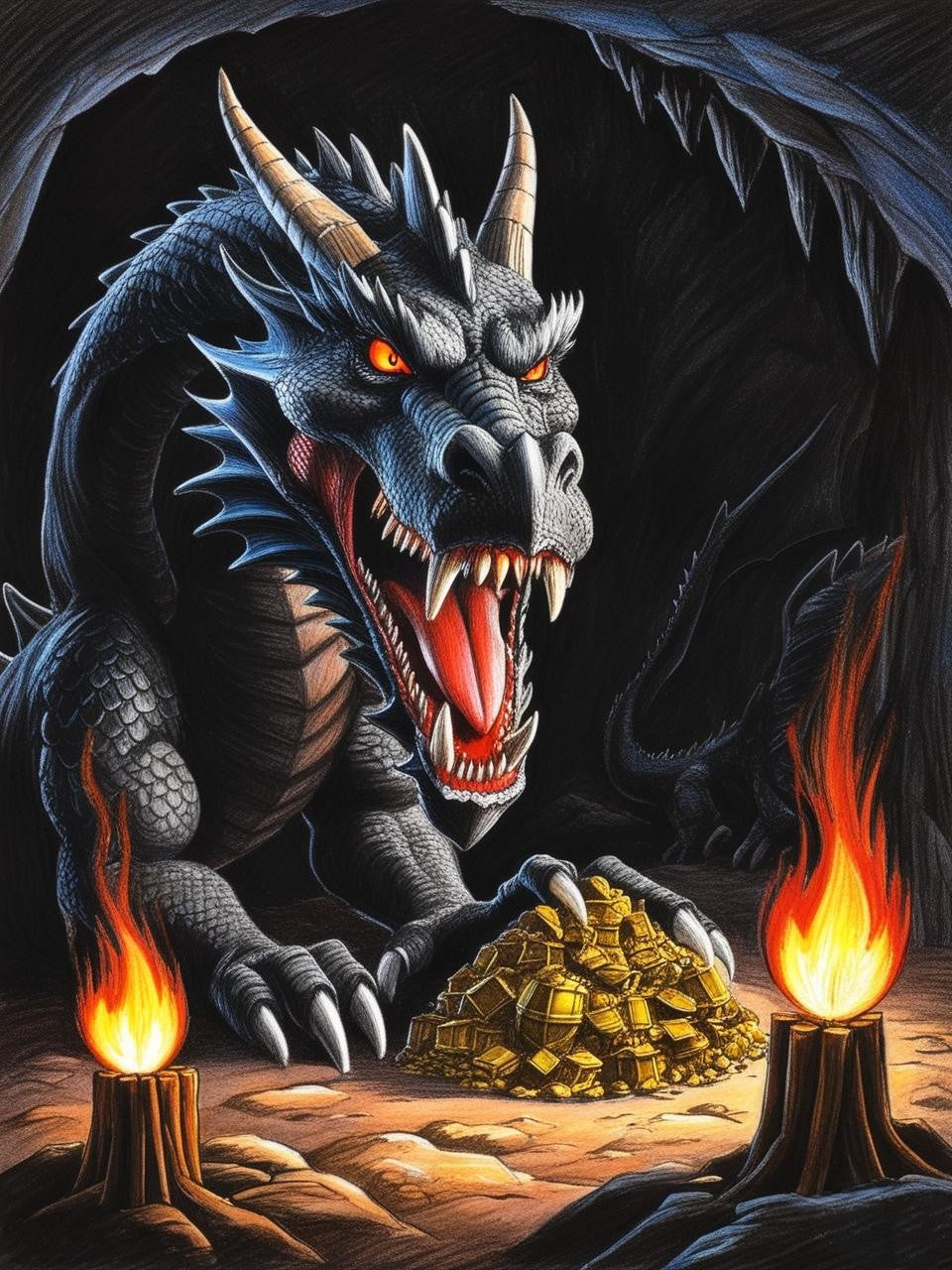 Paint by Number Ignisfang Dragon