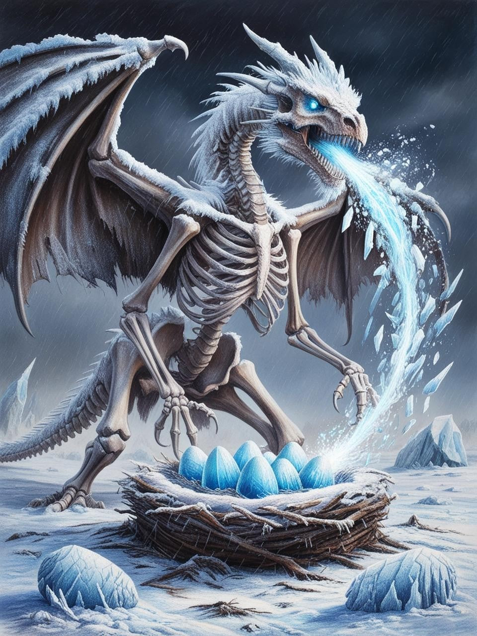 Paint by Number Lunaflare Dragon