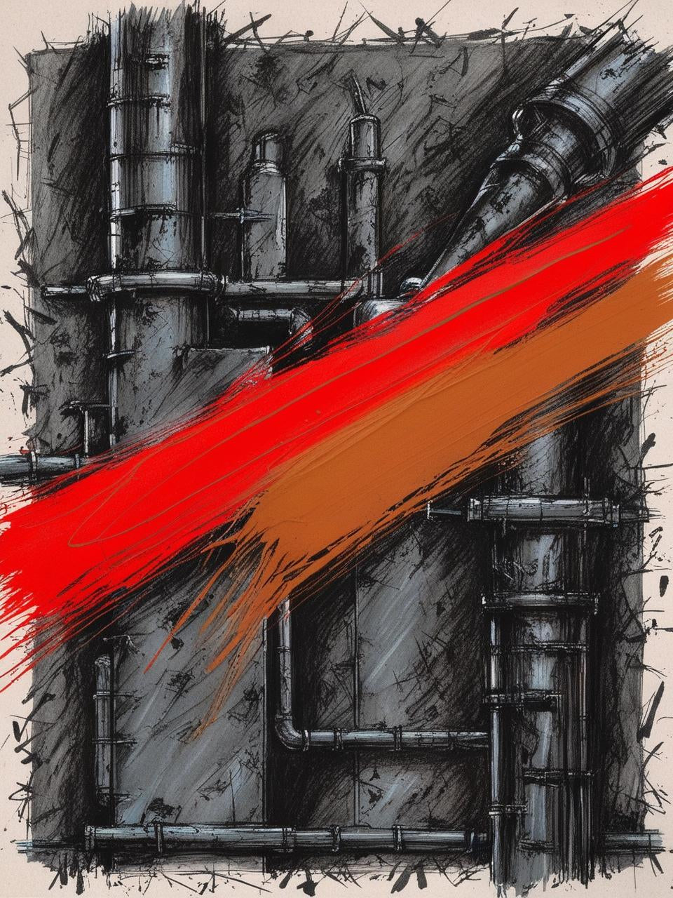 Paint By Number Industrial Fury