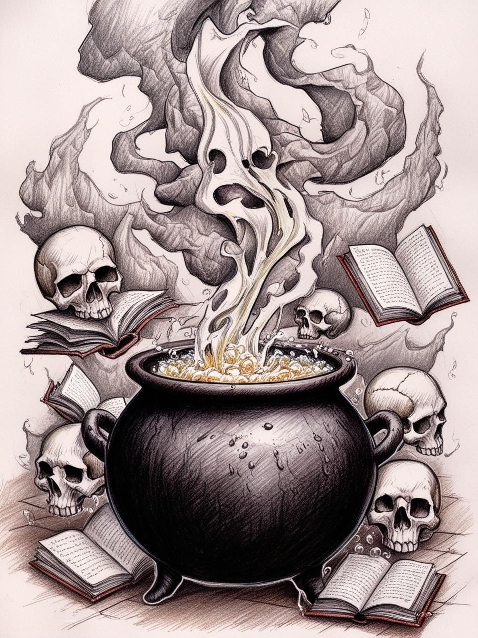 Paint by Number Large Witch's Cauldron