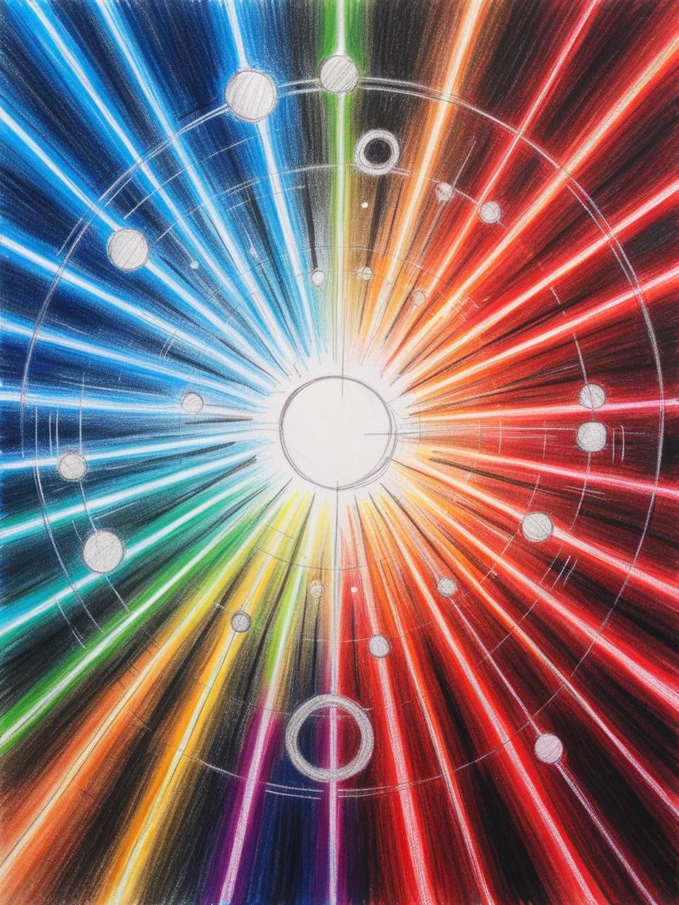 Paint By Number Luminous Flux: A Digital Dream