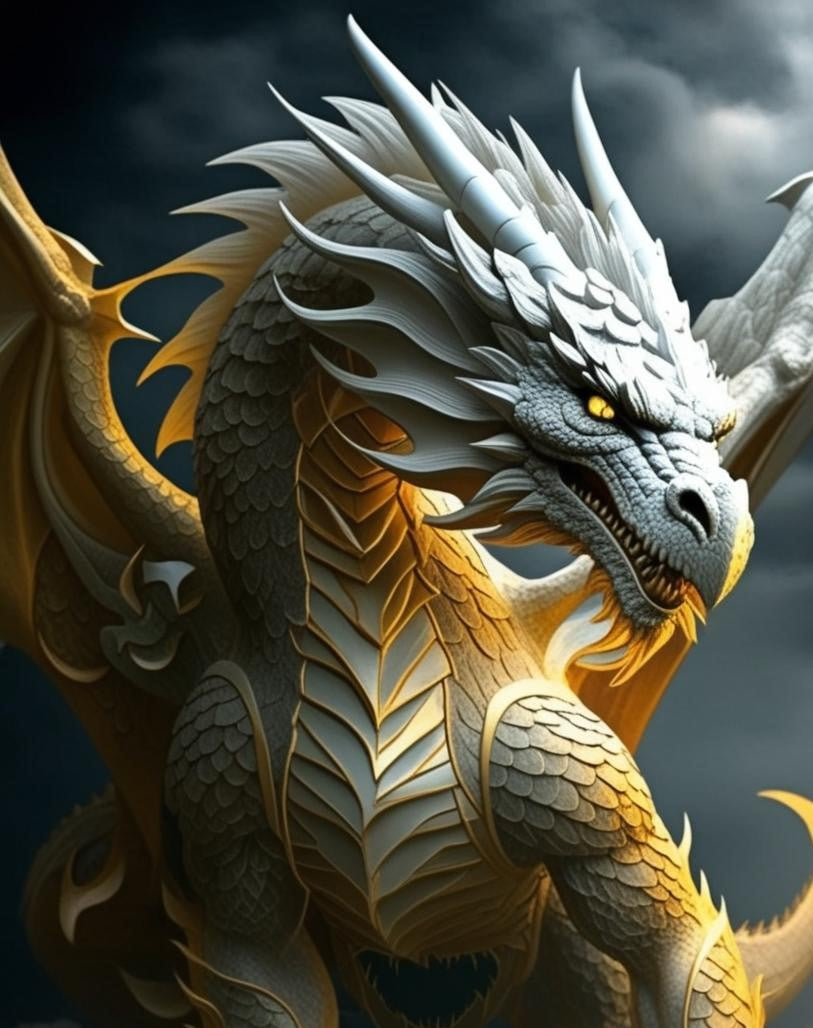 Paint by Number Moltenfang Dragon