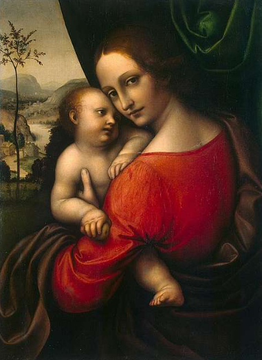 Paint by Number Madonna with Child-Giampietrino