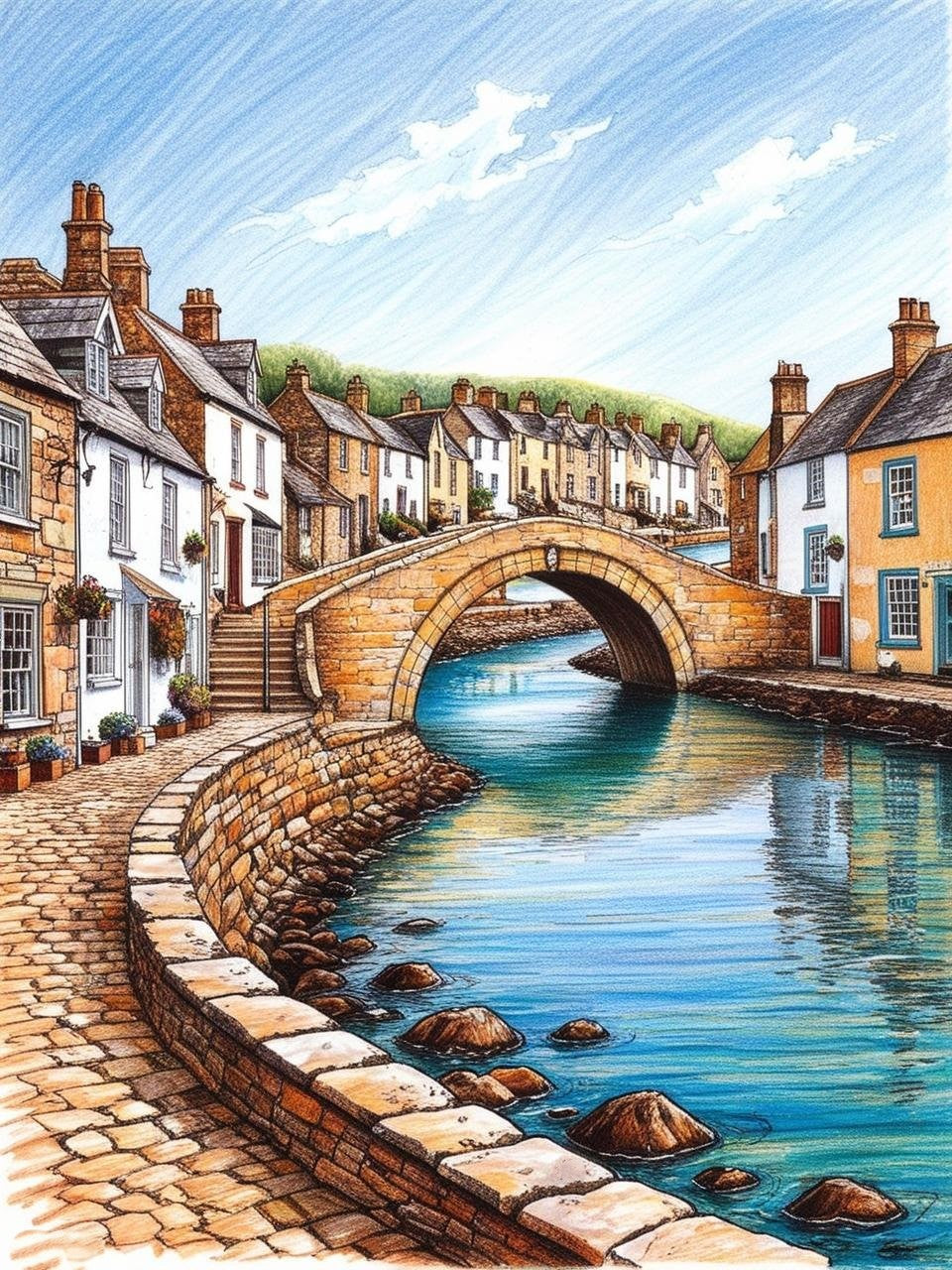 Paint by Number Harbor Town Retreat