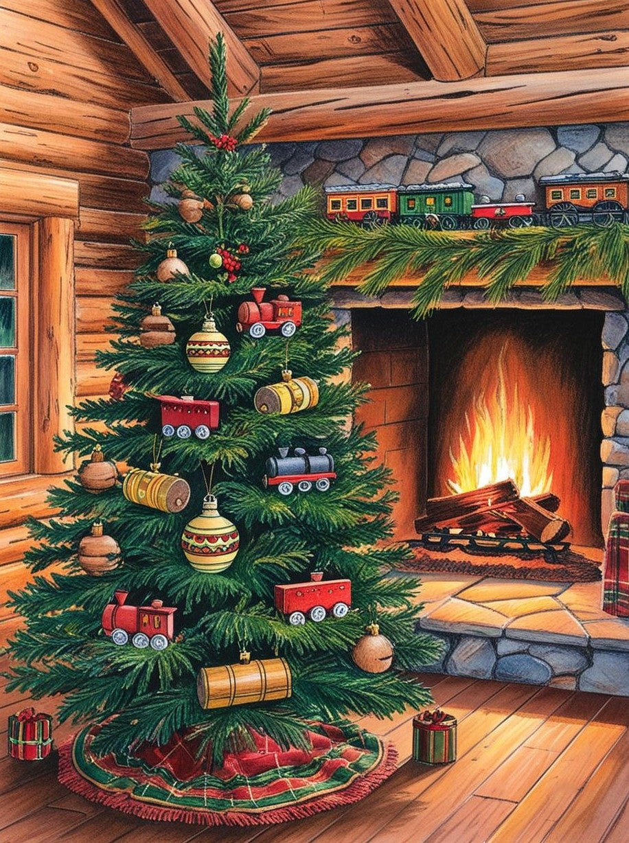 Paint by Number Nostalgic Noel Tree