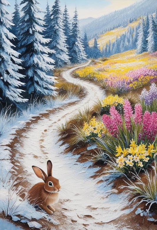 Paint by Number Across the Frozen Meadow