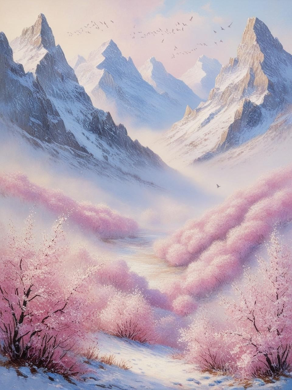 Paint by Number Icy Peaks and Quiet Valleys