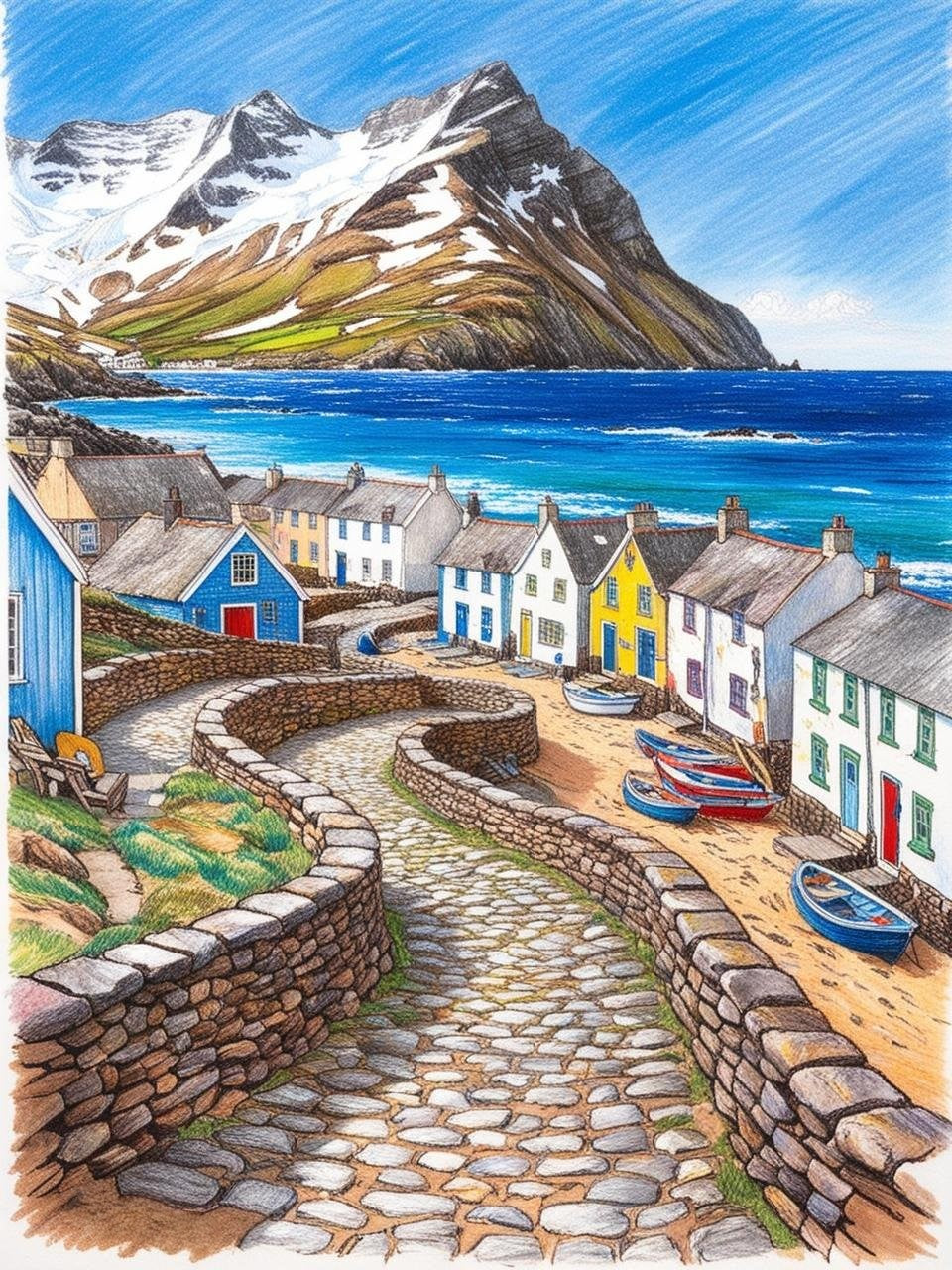 Paint by Number Harbor Village Haven