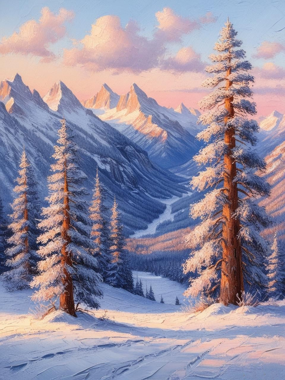 Paint by Number Glimpse of a Winter Twilight