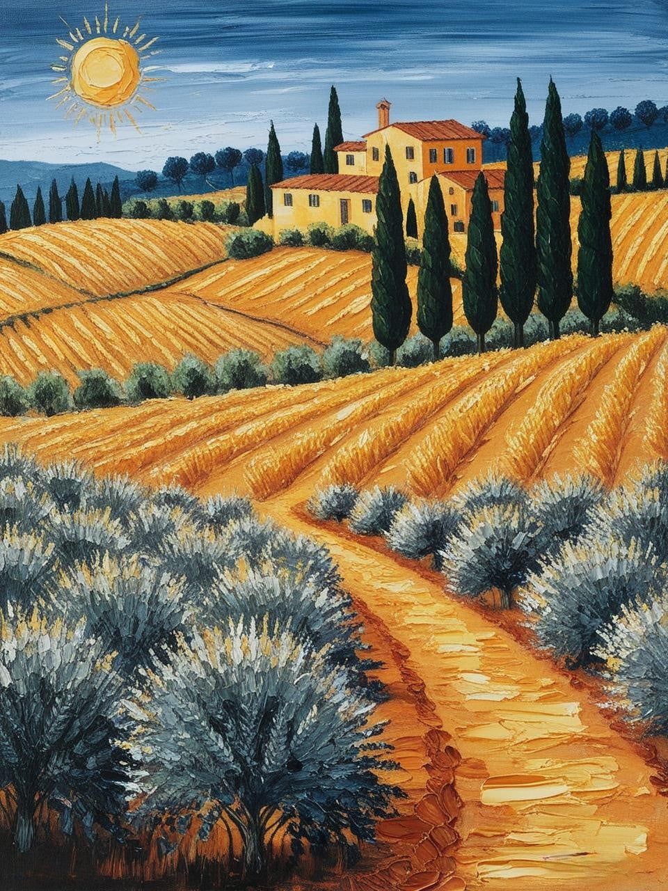 Paint By Number Gentle Italian Countryside Landscapes