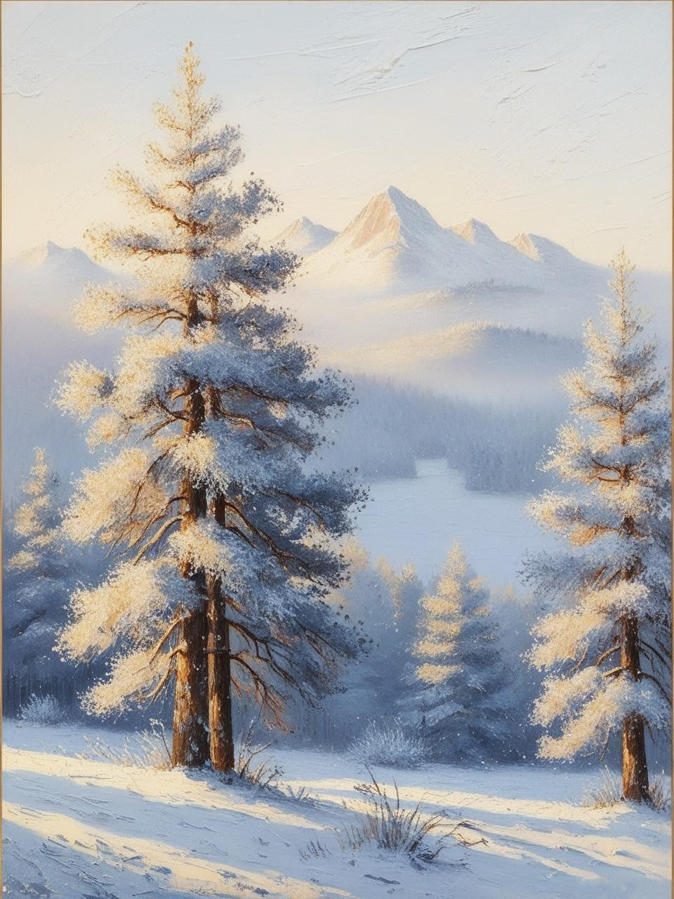 Paint by Number Last Light of Winter
