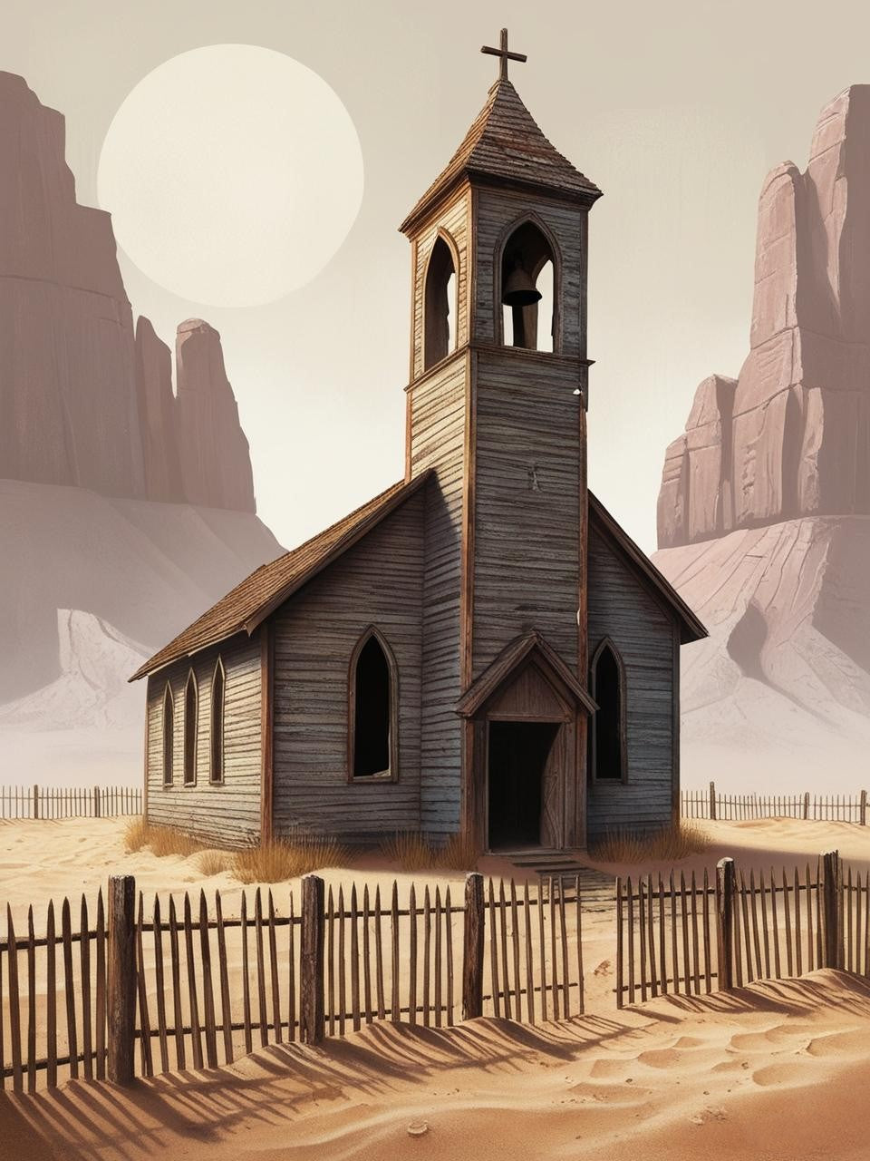 Paint By Number Forgotten Steeple