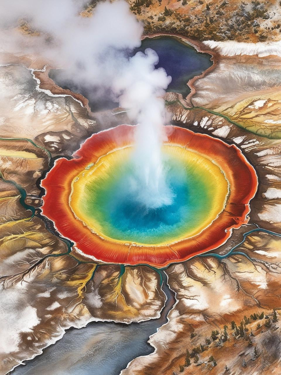 Paint by Number Yellowstone National Park (Wyoming) Nature’s Beauty in Yellowstone