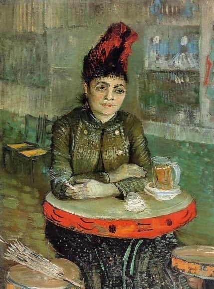 Agostina Segatori Sitting In The Cafe Du Tambourin By Vincent Van Gogh Paint By Number