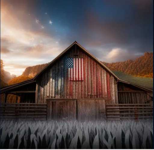 Paint By Number American Barn