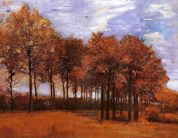 Autumn Landscape By Vincent Van Gogh Paint By Number