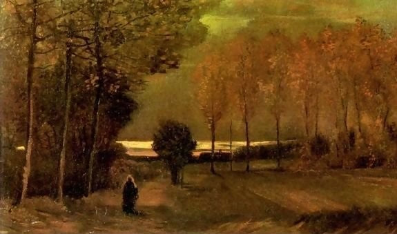 Autumn Landscape At Dusk By Vincent Van Gogh Paint By Number