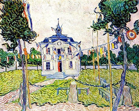 Auvers Town Hall On July 14 1890 By Vincent Van Gogh Paint By Number